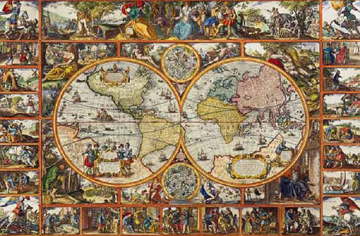 Cartes géographiques historiques et panoramas de villes 