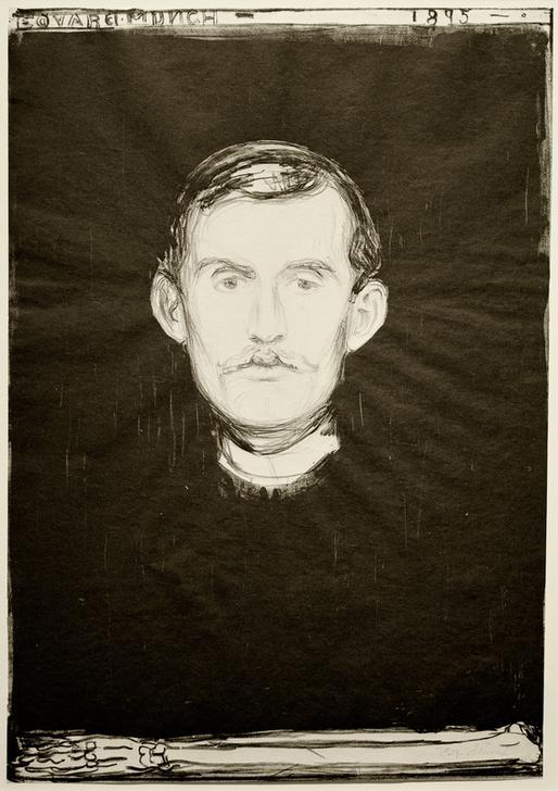 Autoportrait de Edvard Munch
