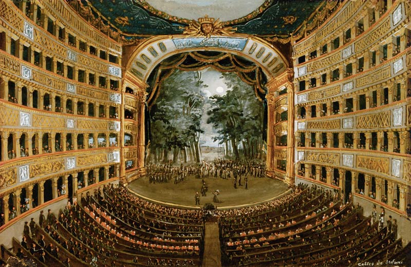 Naples, Teatro di San Carlo , Cetteo à Cetteo