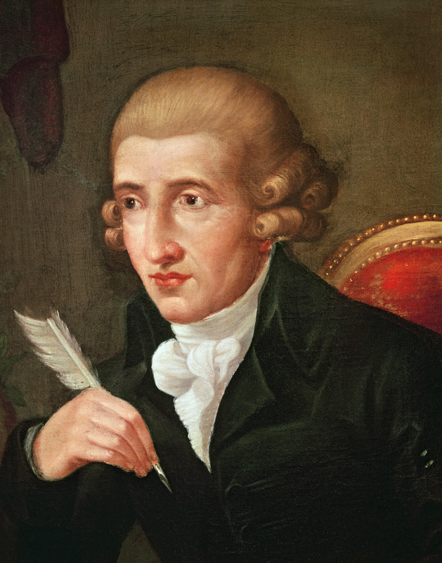 Portrait of Joseph Haydn à École italienne