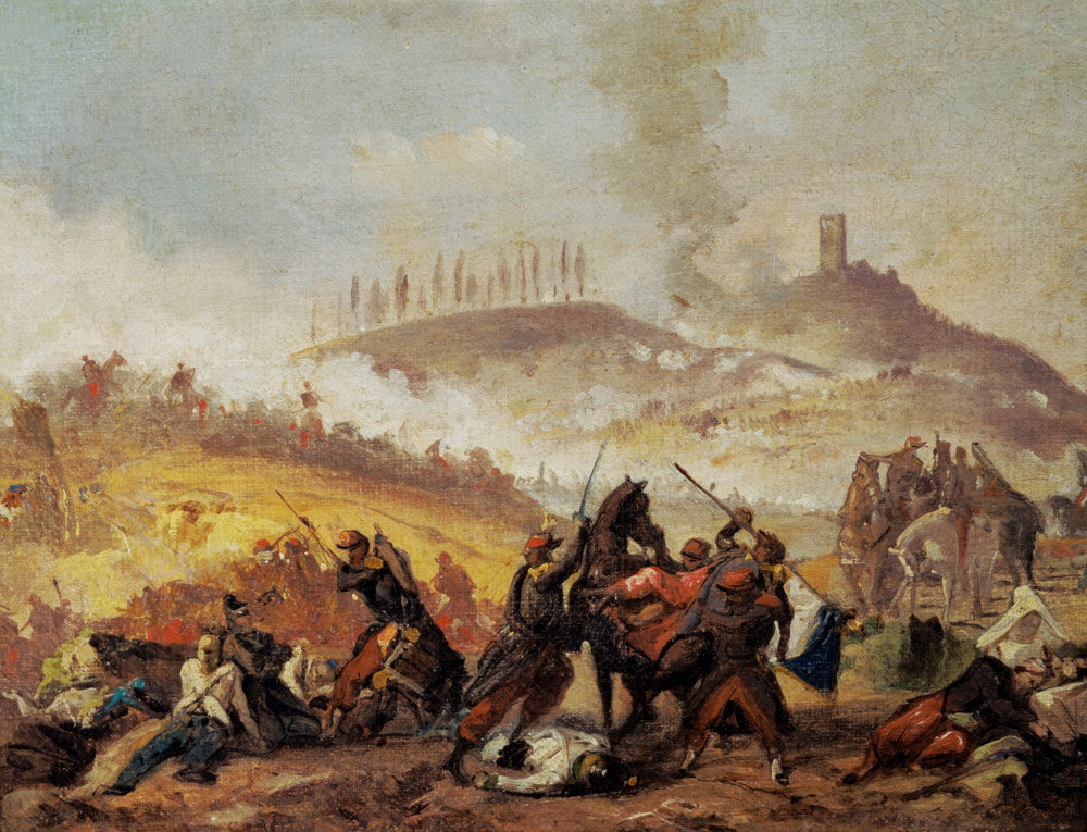 The Battle of Solferino à École italienne