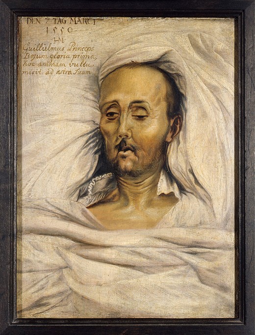 Duke William V of Bavaria on his deathbed à Mielich