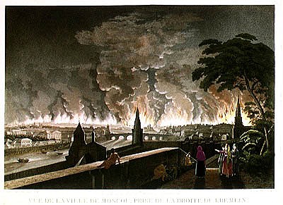 Fire in Moscow, September 1812. ; engraved by Gibele, 1816 à Notoff