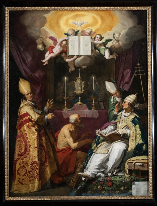 The Four Fathers of the Latin Church à Abraham Bloemaert