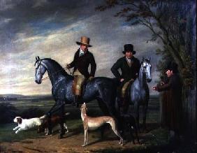 Two Gentlemen on Grey Hunters