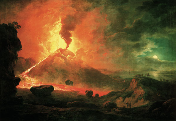 The Eruption of Vesuvius à Abraham Pether