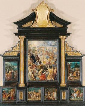 autel de la légende de la croix, siebenteilig totaux