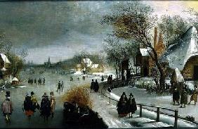 Winter Landscape with Skaters