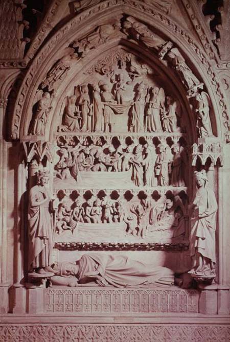 Tomb of Dagobert I (605-39), King of the Franks, restored à Adolphe Victor Geoffroy-Dechaume