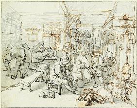 Company of Peasants in a Tavern