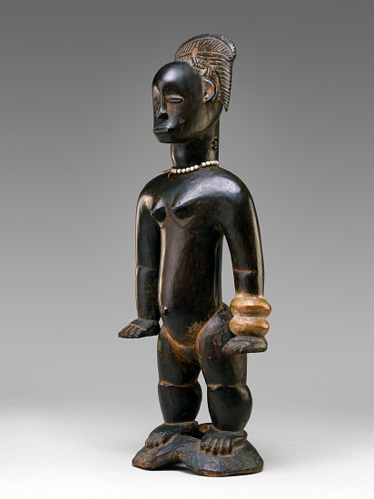 Standing female figure, Guro, Ivory Coast, 19th-20th century à École Africaine