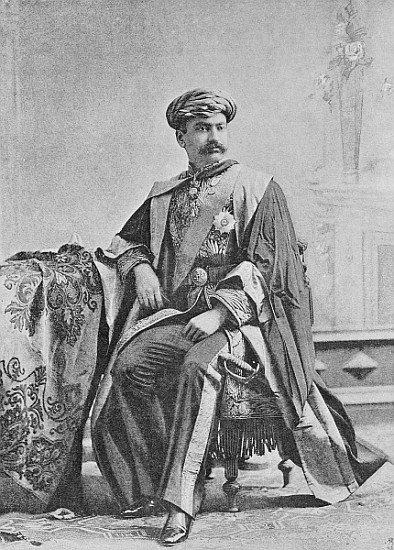 Maharaja Bhagvatsingh of Gondal à (d'après) Photographe anglais