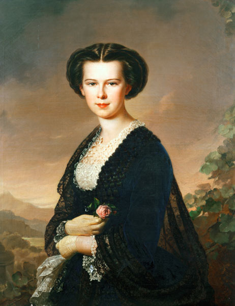 Kaiserin Elisabeth von Österreich (1837-1898) à (d'après) Anton Einsle