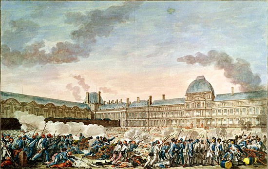 The 10th August 1792; engraved by Isidore Stanislas Helman (1743-1809) 1792-93 à (d'après) Charles Monnet