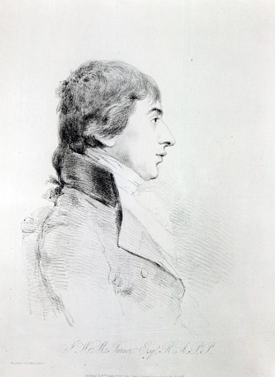 Joseph Mallord William Turner R.A; engraved by William Daniell à (d'après) George Dance