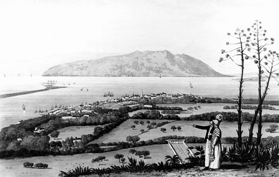 Kingston and Port Royal, from ''A Picturesque Tour of the Island of Jamaica''; engraved by Thomas Su à (d'après) James Hakewill