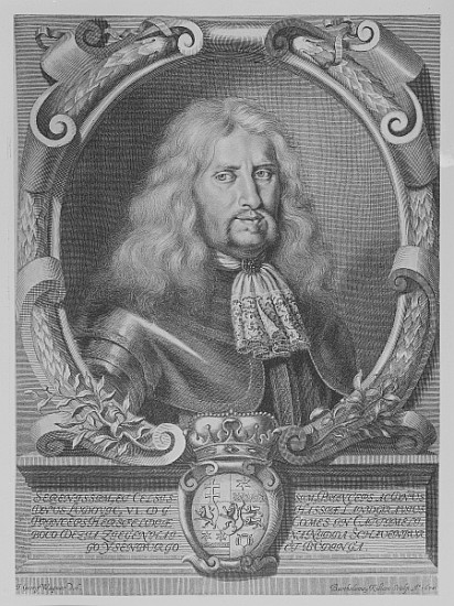 Ludwig VI, Landgrave of Hesse-Darmstadt; engraved by Bartholomaus Kilian II à (d'après) Johann Georg Wagner