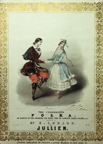 The Celebrated Polka, song sheet à (d'après) John Brandard