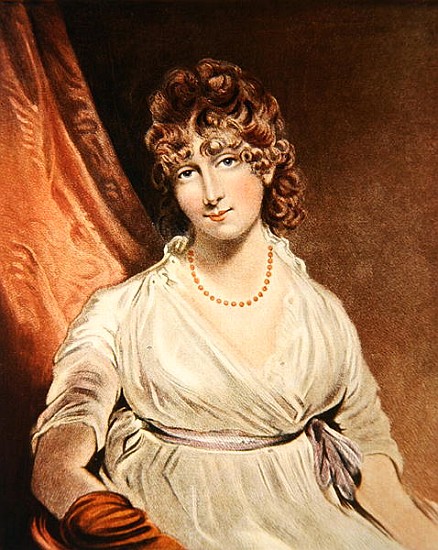 Portrait of the Honourable Mrs. Bouverie ; engraved by I.R Smith (fl.1800-30) à (d'après) John Hoppner