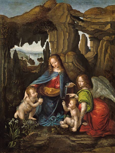 Madonna of the Rocks à (d'après) Leonardo da Vinci