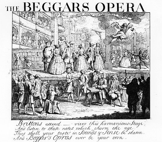 The Beggar''s Opera Burlesqued à (d'après) William Hogarth