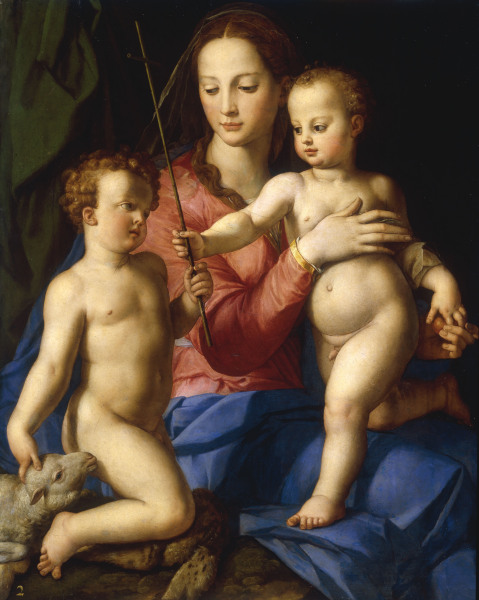 A.Bronzino, Madonna w. Child a. John à Agnolo Bronzino