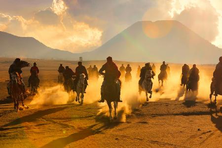 Horsemen in Bromo