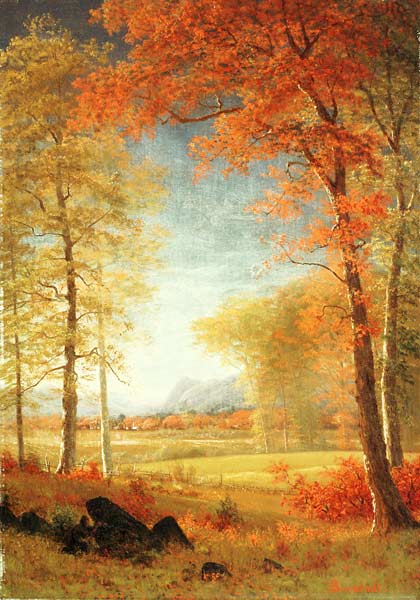 Autumn In America, Oneida County, New York à Albert Bierstadt