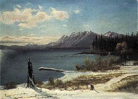 Lake Tahoe en hiverr à Albert Bierstadt