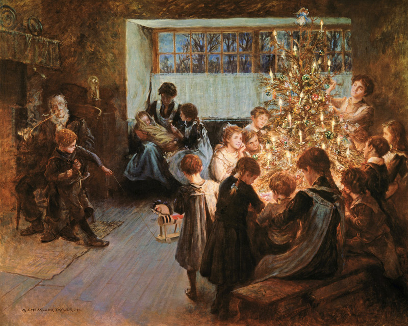 The Christmas Tree à Albert Chevallier Tayler