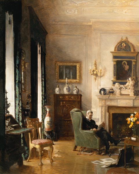 The Grey Drawing Room à Albert Chevallier Tayler