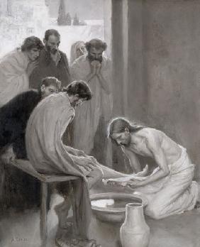 Jésus lavant les pieds de ses disciples