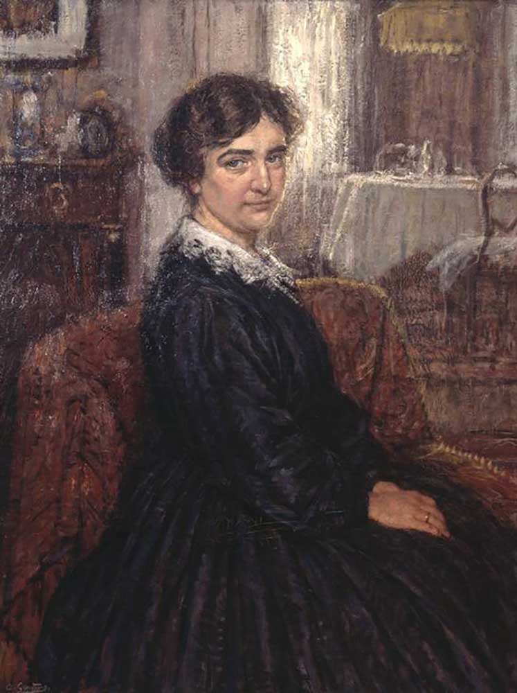 Portrait de lady à Albert Geudens