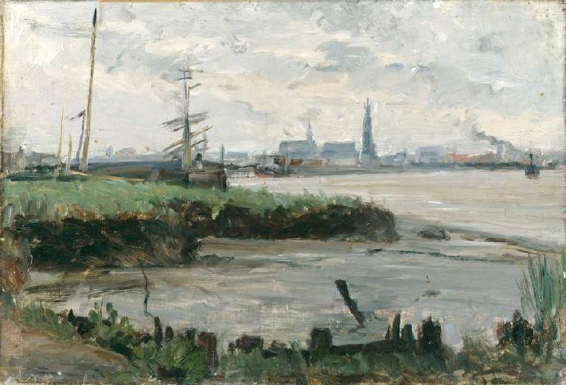 Antwerpener Hafenlandschaft à Albert Gottschalk