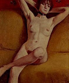Femme nue sur le divan