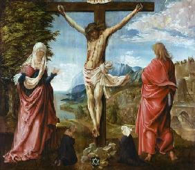 le Christ sur la croix avec Marie et Jean