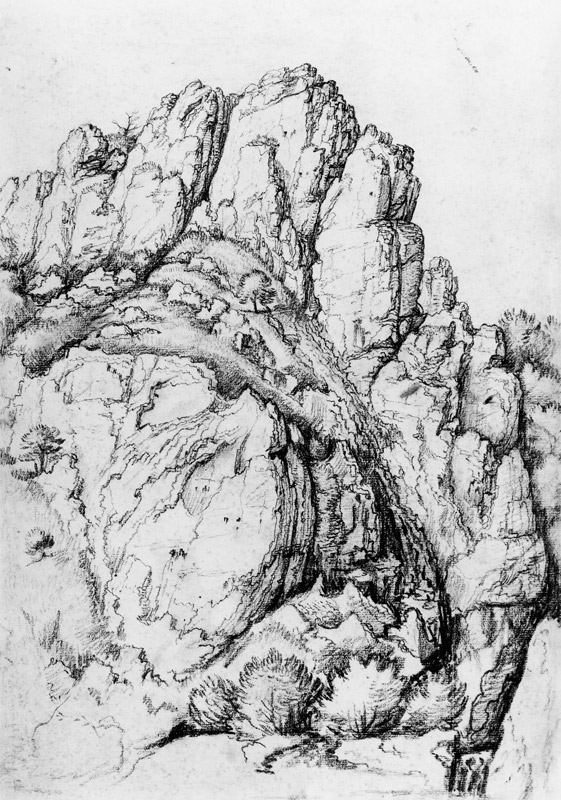 Bergwand mit Schlucht à Albrecht Dürer