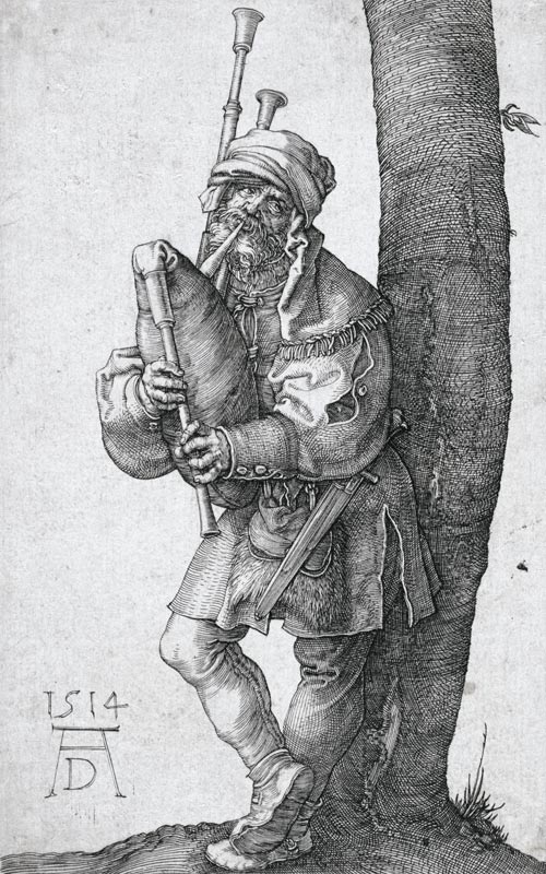 Der Dudelsackpfeifer à Albrecht Dürer
