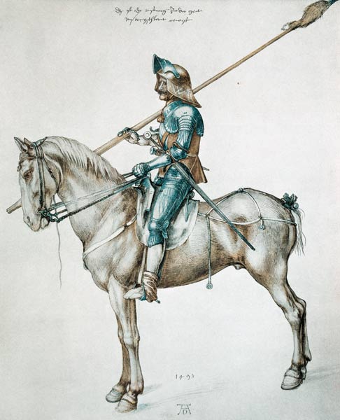 A.Dürer, Knight / 1498 à Albrecht Dürer