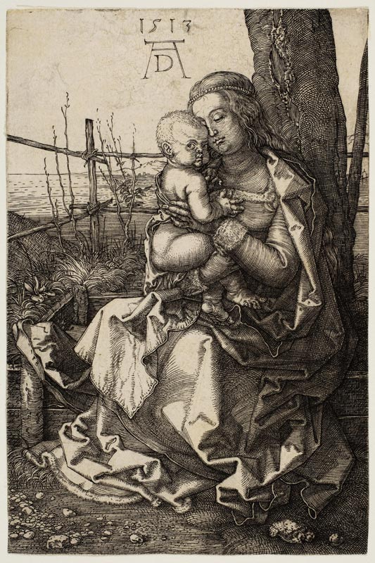 Virgin and Child Seated by a Tree à Albrecht Dürer