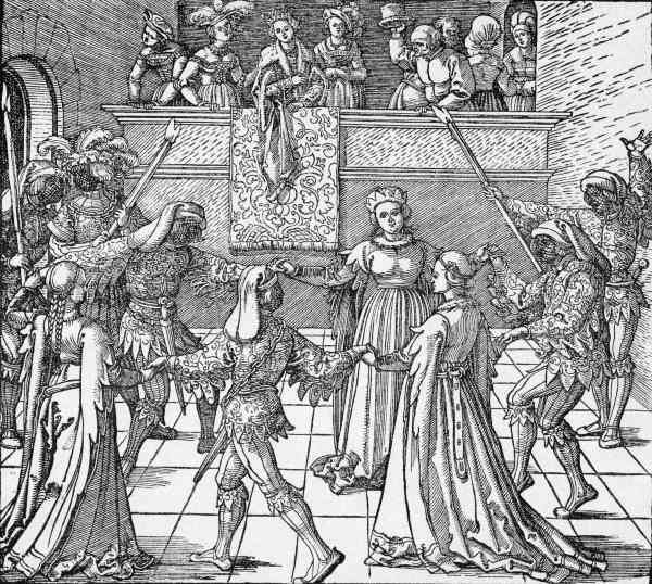 A.Dürer / The Torch Dance / c.1516 à Albrecht Dürer
