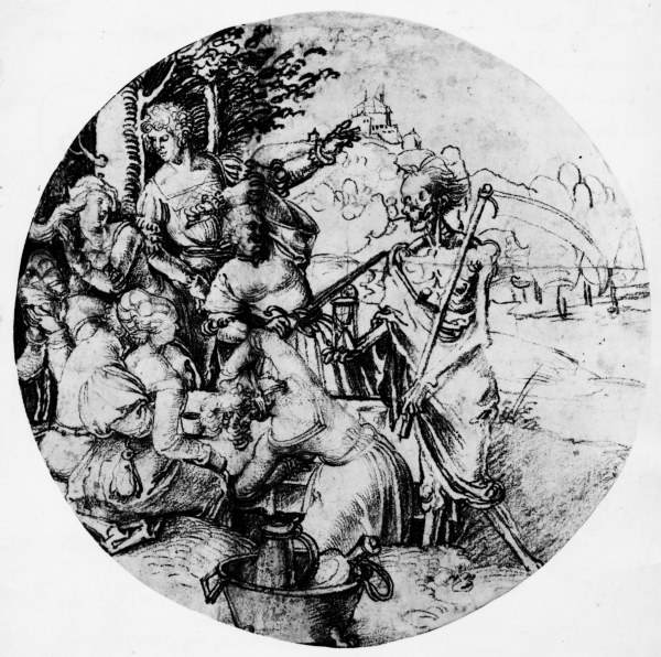 A.Dürer, Banqueting Party & Death /Draw. à Albrecht Dürer