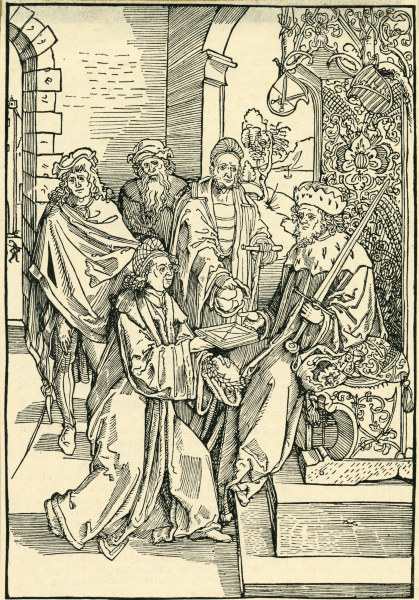 Celtis & Frederick the Wise of Saxony à Albrecht Dürer