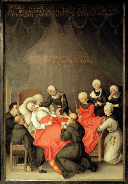 Cresc.Pirckheimers Death à Albrecht Dürer
