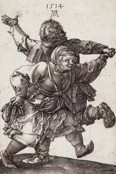 Dürer / Dancing Peasant Couple / 1514 à Albrecht Dürer