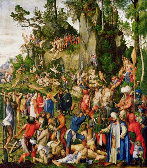 Martyrdom of the Ten Thousand à Albrecht Dürer