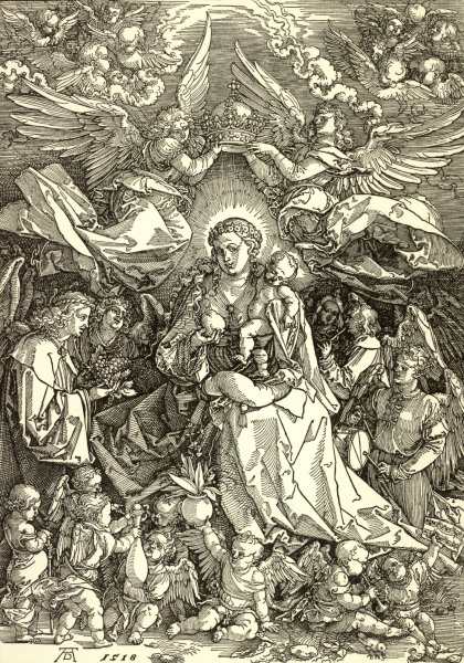 Mary as Queen of Angels / Dürer / 1518 à Albrecht Dürer