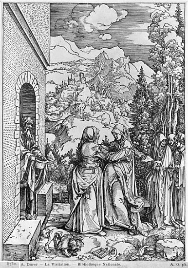 The Visitation, from the ''Life of the Virgin'' series, c.1503 à Albrecht Dürer