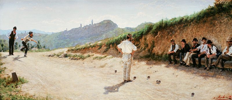 The Game of Bocce à Alessandro Morbelli