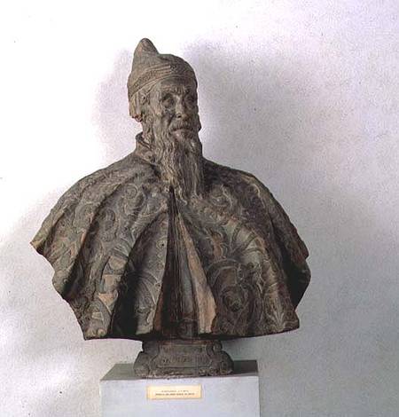 Portrait Bust of the Doge Nicolo da Ponte à Alessandro  Vittoria